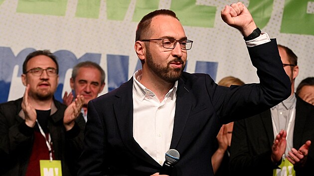 Starosta chorvatského Záhřebu Tomislav Tomašević po vyhlášení výsledku voleb (30. května 2021)