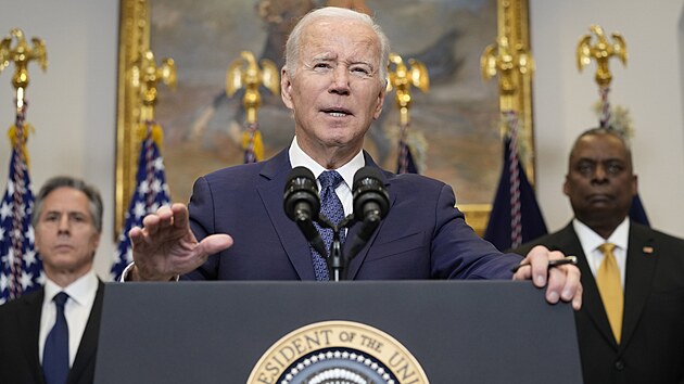 Americký prezident Joe Biden uvedl, že pošle na Ukrajinu 31 tanků Abrams. (25. ledna 2023)