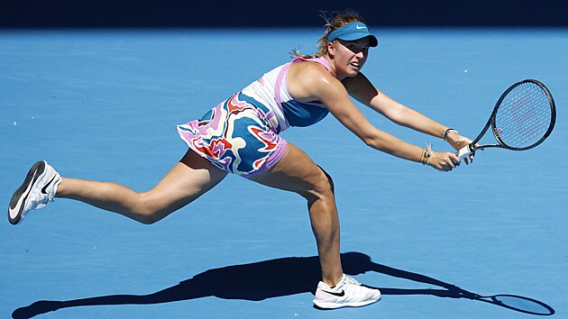 Linda Fruhvirtov v osmifinle na Australian Open.