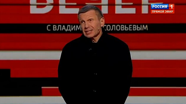 Ruský moderátor Solovjov se rozohnil v televizi. Němce označil za nacisty.