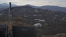 Pohled na vesnici Taghavard v Náhorním Karabachu (16. ledna 2023)