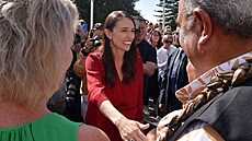 Konící novozélandská premiérka Jacinda Ardernová (25. ledna 2023)