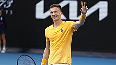 Spokojený Jií Leheka po osmifinále Australian Open.