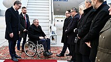 Prezident Srbské republiky Aleksandar Vučić přivítal prezidenta České republiky...