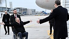 Prezident Srbské republiky Aleksandar Vui pivítal prezidenta eské republiky...