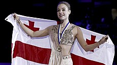 Anastasija Gubanovová slaví titul z evropského �ampionátu.