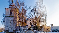 Teboradice. Dominantou vesniky je pvodn gotický kostel Nanebevzetí Panny...