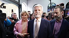 Nový prezident České republiky Petr Pavel s manželkou Evou