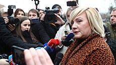 Alena Schillerová dorazila do volebního štábu Andreje Babiše. (28. ledna 2023) | na serveru Lidovky.cz | aktuální zprávy
