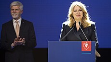 Za novým českým prezidentem Petrem Pavlem dorazila slovenská prezidentka Zuzana...