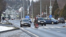 Na frekventované �ty�proudé silnici v ústecké ulici Sociální pé�e p�ibude nová...