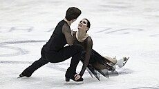 Charlene Guinardová a Marco Fabbri bhem svého volného tance na mistrovství...