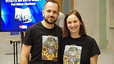 Reportéi Ján Schürger a Darja Stomatová, autoi knihy Pod títem Charkova