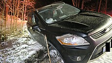 Opilý �idi� havaroval cestou z Bed�ichova.