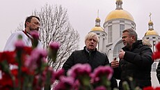 Britský expremiér Boris Johnson na návtv Ukrajiny. (22. ledna 2023)
