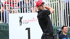 Bývalý fotbalista Gareth Bale na golfovém turnaji celebrit v roce 2017.