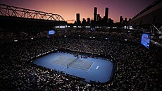 Pohled na Rod Laver Arenu v Melbourne.