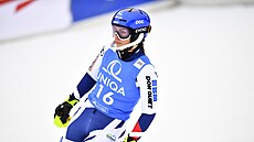 Martina Dubovská během druhého kola nedělního slalomu ve Špindlerově Mlýně.