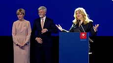 Slovenská prezidentka Zuzana aputová a nov zvolený eský prezident Petr Pavel