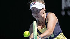 Barbora Krejíková ve tetím kole Australian Open.