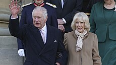 Král Karel III. a královna cho Camilla (Bolton, 20. ledna 2023)