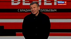 Ruský moderátor Solovjov se rozohnil v televizi. Němce označil za nacisty.