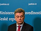 Ministr spravedlnosti Pavel Blaek (ODS) na tiskové konferenci po bilanní...