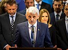 Slovenský expremiér Mikulá Dzurinda pedstavil svou Modrou koalici. (27. ledna...