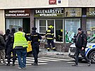 Nehoda na Myslbekov ulici (30.1. 2023)