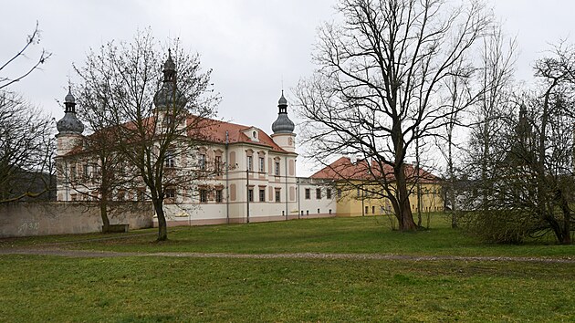 Zámecký park v Krásném Březně, ve kterém došlo k brutálnímu napadení.