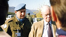 Karel Blahna (vlevo) a ministr zahrani�ních v�cí Spojených stát� amerických...
