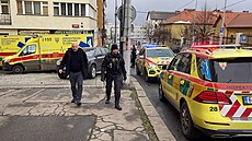 Nehoda na Myslbekov ulici (30.1. 2023)