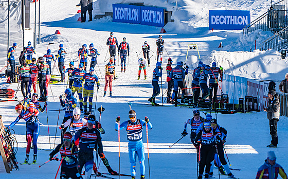 Biatlonové reprezentace se pipravují na stedení start mistrovství svta v...