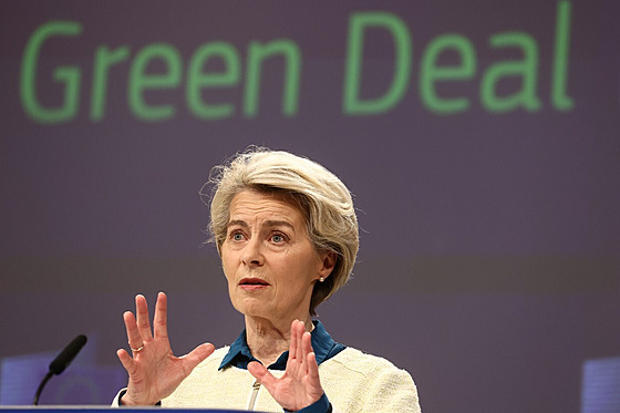 Předsedkyně Evropské komise Ursula von der Leyenová představuje Zelenou dohodu...