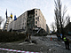 Budova v centru Kyjeva poničená ruským útokem (ilustrační snímek)