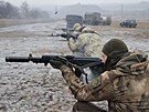 Rutí vojáci na stelnici v Doncké oblasti (31. ledna 2023)