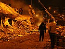 Následky smrtícího zemtesení ve mst Diyarbakir v Turecku (7. února 2023)