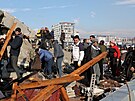 Následky smrtícího zemtesení v provincii Hatay v Turecku (7. února 2023)