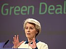 Pedsedkyn Evropské komise Ursula von der Leyenová pedstavuje Zelenou dohodu...