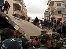 Následky zemtesení v Sýrii (7. února 2023)