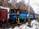 Hasii zasahovali u hoící lokomotivy nedaleko Budjovic.