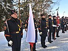 Oficiální ceremoniál s vojenskými poctami ped Grand hotelem Kempinski druhý...