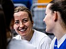 Gabriela Andlová na tréninku eských basketbalistek