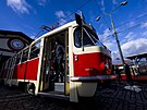 Slavnostní pedstavení první tramvaje K2 ve Steovicích v Praze (2. února 2023)