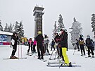 Se snenm a teplotami pod nulou se na konci ledna vrtila na sjezdovky zimn...