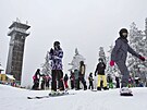 Se snenm a teplotami pod nulou se na konci ledna vrtila na sjezdovky zimn...