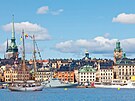 Hlavní msto Stockholm ve védsku (7. února 2023)