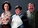 Fiona Shawová, Harry Melling a Richard Griffiths, kte�í ztvárnili p�íbuzné...