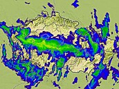 Českem se ženou vzácné zimní bouřky (1. února 2023)