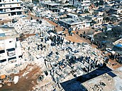 Následky zemětřesení v syrském městě Aleppo (7. února 2023)